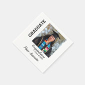 祝福 |大学院の名前&写真 スタンダードカクテルナプキン (角)