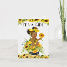 祝福！女の子のご出産おめでとう 招待状