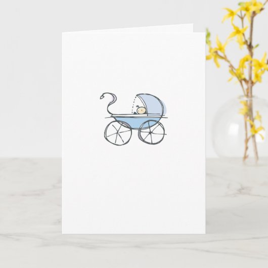 祝福!新生児 カード (黄色い花)