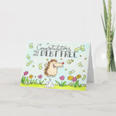 祝福!無借金。あいさつカード カード (正面)