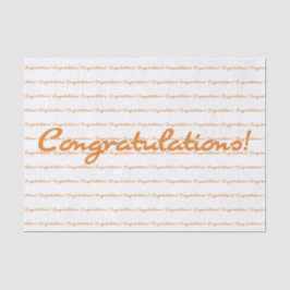 祝福!秋オレンジスクカジュアルリプト 薄葉紙