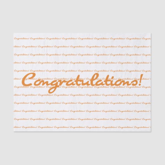 祝福!秋オレンジスクカジュアルリプト 薄葉紙 (正面)