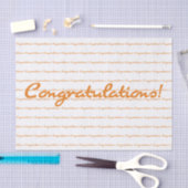 祝福!秋オレンジスクカジュアルリプト 薄葉紙 (クラフト)