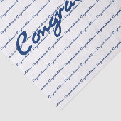 祝福!青い繰り返しパターン 薄葉紙 (詳細)