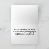 祝私たちの"記念日"は"今までにない"のような カード (内部)