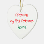 祝第1回クリスマスホーム セラミックオーナメント (左)