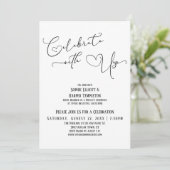 祝米国とかわいらしはシンプル披露宴のみ 招待状 (スタンド正面)