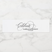 祝結婚の婚約 ペットボトルラベル (シングルラベル)