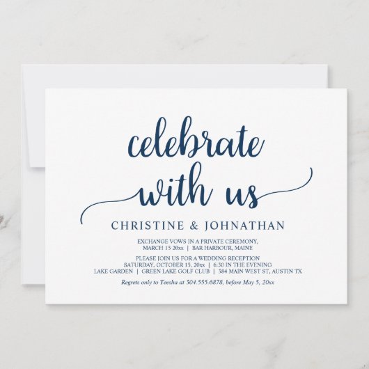 祝結婚我ら素朴とのパーティー 招待状 (正面)