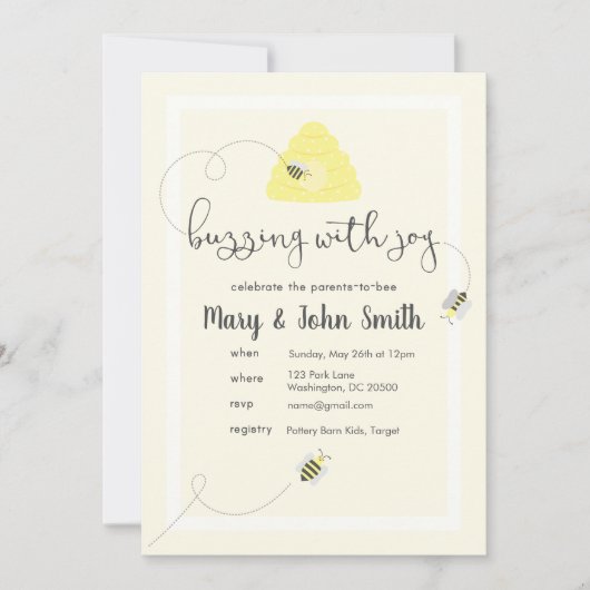 祝親 招待状 (正面)