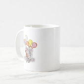 祝誕生日よくはしゃぐと幸せ コーヒーマグカップ (正面左)