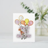 祝誕生日よくはしゃぐと幸せ ポストカード (スタンド正面)