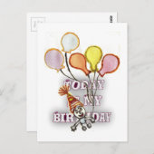 祝誕生日よくはしゃぐと幸せ ポストカード (正面/裏面)