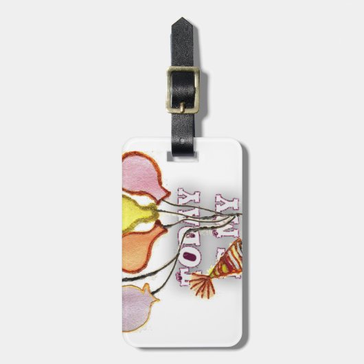 祝誕生日よくはしゃぐと幸せ ラゲッジタグ (正面縦)