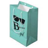 祝誕生日ダイアモンドティアラパーティーの好意 ミディアムペーパーバッグ (正面アングル)