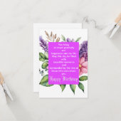 祝誕生日 カード (正面/裏面インサイチュ)