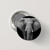 祝象の日:威厳のあるデザイン 缶バッジ (正面&裏面)