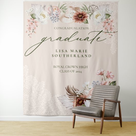 祝賀大学院女性のカーボーイカントリーウェスタン タペストリー (インサイチュ)