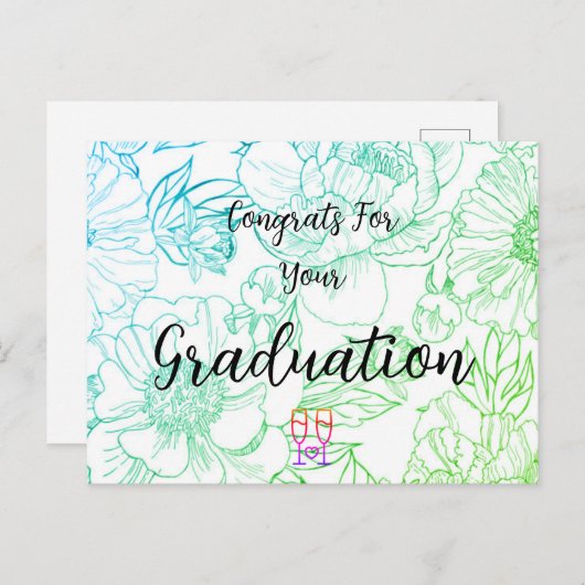 祝賀状 ポストカード (正面/裏面)