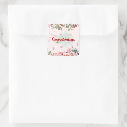 祝賀 スクエアシール (バッグ)