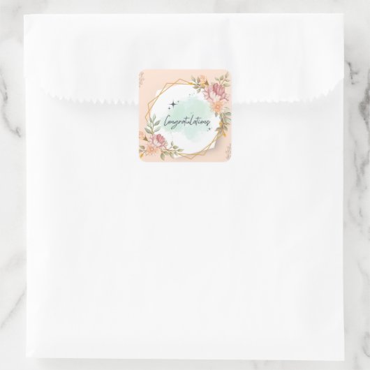 祝賀 スクエアシール (バッグ)