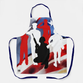 祝退役軍人 エプロン