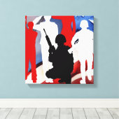 祝退役軍人 キャンバスプリント (インサイチュ (ウッドフロア))