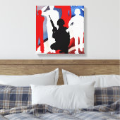 祝退役軍人 キャンバスプリント (インサイチュ (寝室))