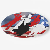 祝退役軍人 ペーパープレート (アングル)