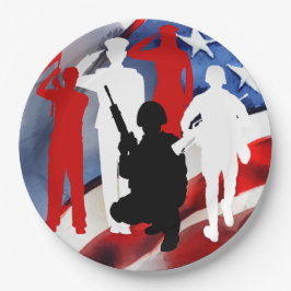 祝退役軍人 ペーパープレート