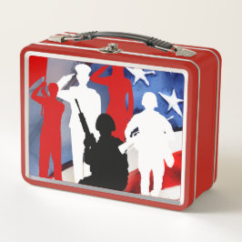 祝退役軍人 メタルランチボックス