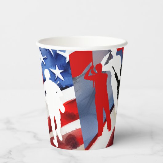 祝退役軍人 紙コップ (裏面)