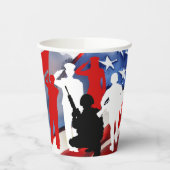 祝退役軍人 紙コップ (左)