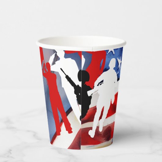 祝退役軍人 紙コップ (右)