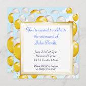 祝退職 招待状 (正面/裏面)