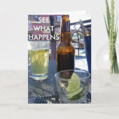 祝遅れて カード (正面)