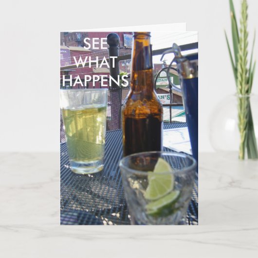 祝遅れて カード (正面)