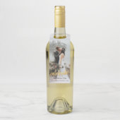 祝金ゴールド結婚写真 ボトルネックタグ (ボトル)