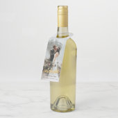 祝金ゴールド結婚写真 ボトルネックタグ (アングル)