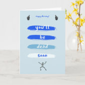 祝間 カード (黄色い花)