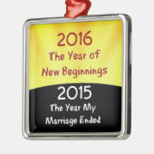 祝離婚 メタルオーナメント (左)