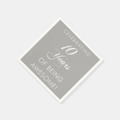 祝10年素晴らし スタンダードカクテルナプキン (角)