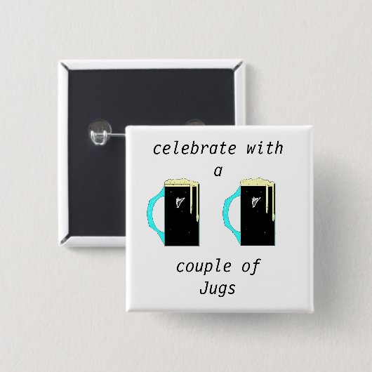 祝2人のジャグ 缶バッジ (正面&裏面)