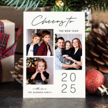 祝3枚の写真とモダン新年