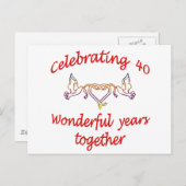 祝40年 ポストカード (正面/裏面)