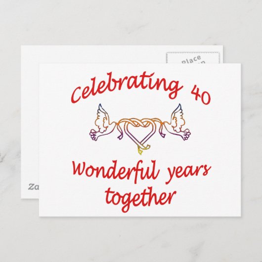 祝40年 ポストカード (正面/裏面)