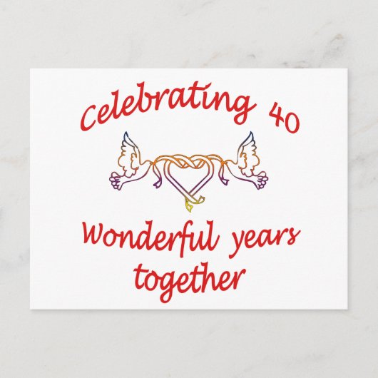 祝40年 ポストカード (正面)