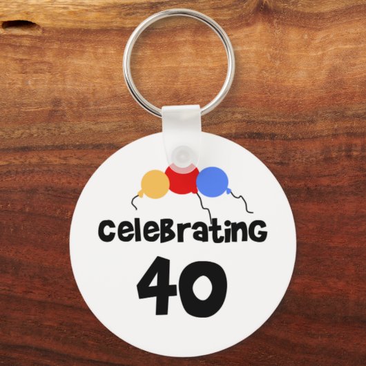 祝40 キーホルダー (正面)