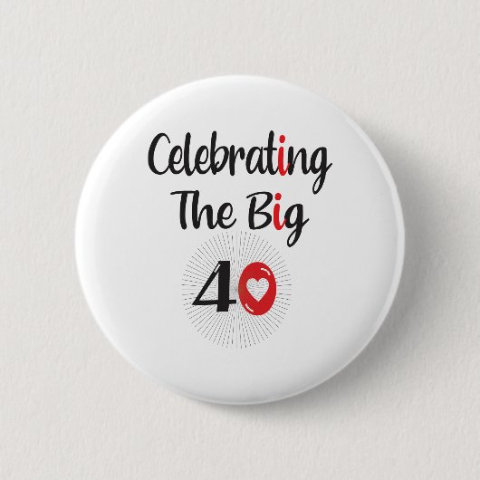 祝40 缶バッジ (正面)