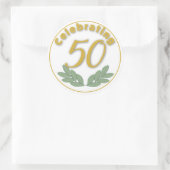 祝50 - 3」 ラウンドシール (バッグ)